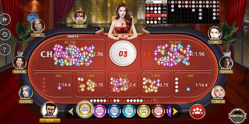 Giao diện chính của xóc đĩa 88 app trên điện thoại